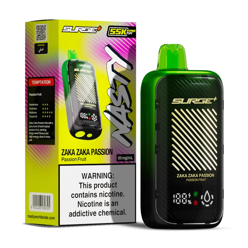 Nasty - Surge - Passionfruit - 55000 Puffs - 5% 