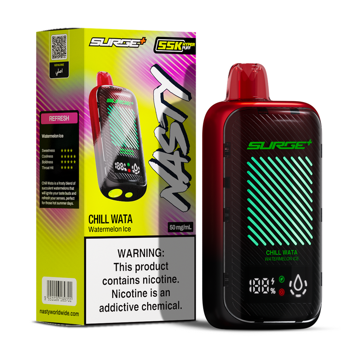Nasty - Surge - Watermelon Ice Chill WATA  - 55000 Puffs - 5% 