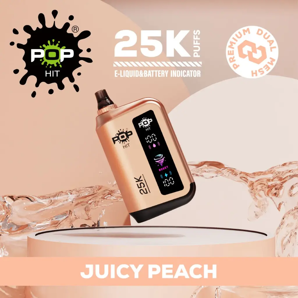 Pop Hit - Juicy Peach - 25000 Puffs - 5% 