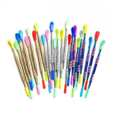 420 Accessories – Metal Dab Tool – Hat Spoon Assorted 12cm - Yellow