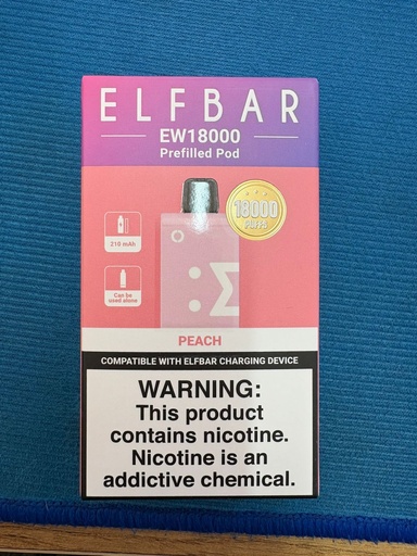 Elf Bar - EW18000 - Cartridge - Peach 5%   