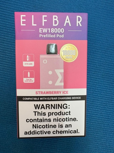 Elf Bar - EW18000 - Cartridge - Strawberry 5%  