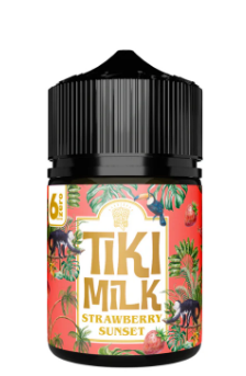 Long Fill - 6Zero - Tiki Milk - Strawberry Sunset - 60ML 