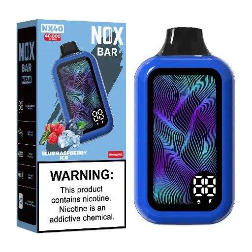 Nox Bar - Blue Raspberry Ice - 40 000 Puffs - 5% 