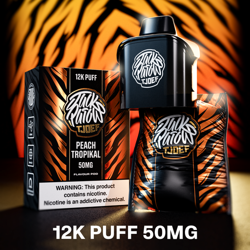Jack Parrow - Cartridge - Peach Tropikal -12 000 Puffs 5% 